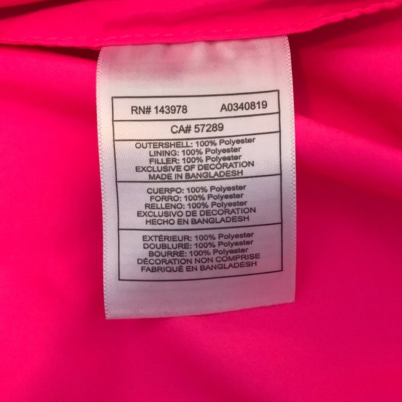 Girls hot pink puffer vest size xs (5-6) like new - Picture 10 of 11